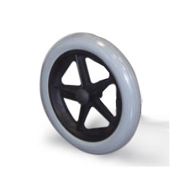 Ruota posteriore completa 12'' pu soft per carrozzina mediland m210
