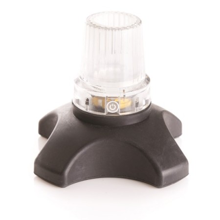 Puntale con base in gomma larga - luce a led