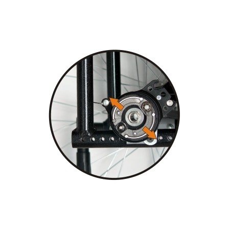 Freno a tamburo b74 per carrozzine vermeiren