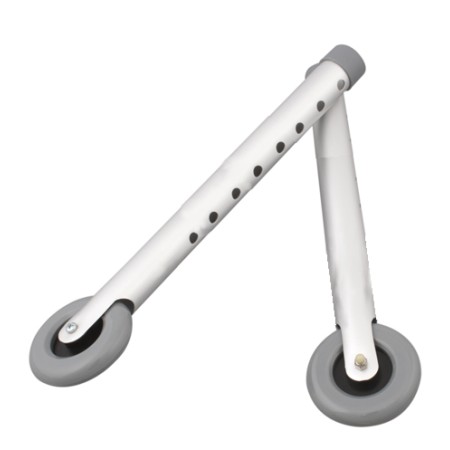 Ruote fisse per deambulatori 8 fori - paio