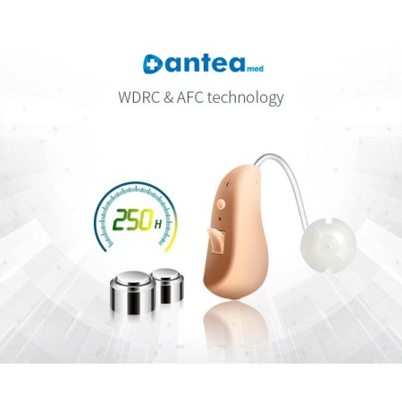 Amplificatore acustico dell'udito digitale anteamed bte waterproof amplis plus