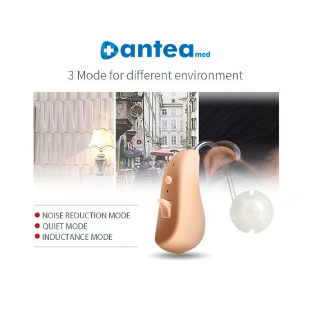 Amplificatore acustico dell'udito digitale anteamed bte waterproof amplis plus