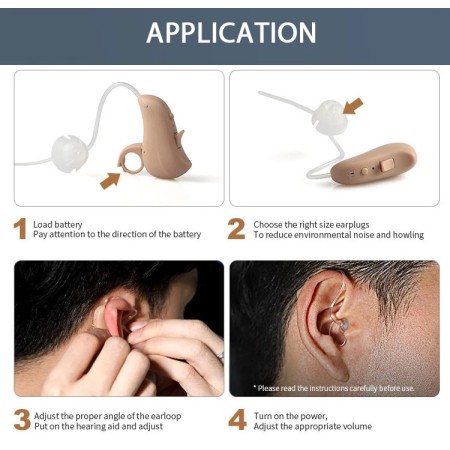 Anteamed bte wodoodporny cyfrowy wzmacniacz słuchu amplis plus