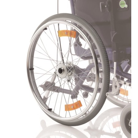 Ruote posteriore in pu 60 cm - quik release - paio