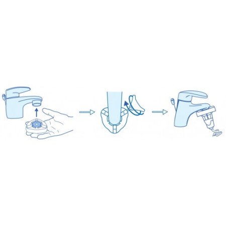 Addy - adattatore univ.rapido per hello bidet e my perfect colon