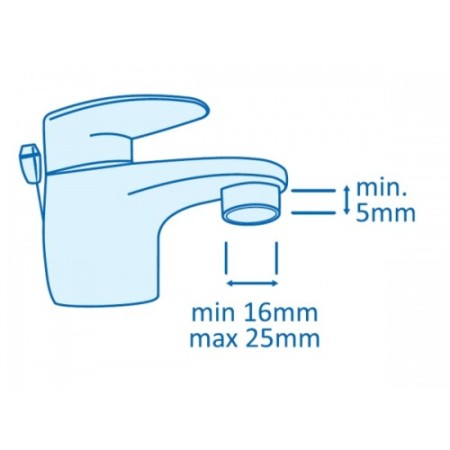 Addy - adattatore univ.rapido per hello bidet e my perfect colon