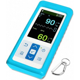 Cover portatile blu per saturimetro pm10n