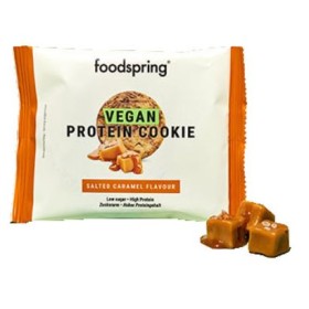 Foodspring vegan protein cookie caramello salato 50 g