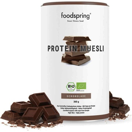 Foodspring muesli proteico cioccolato - barattolo 360 g - 6 porzioni
