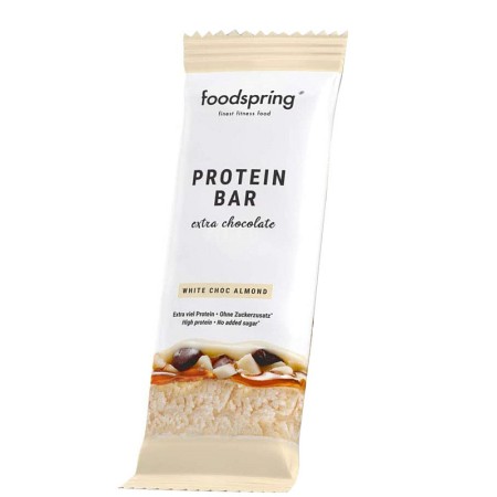 Barretta proteica cioccolto bianco mandorle foodspring - 60g