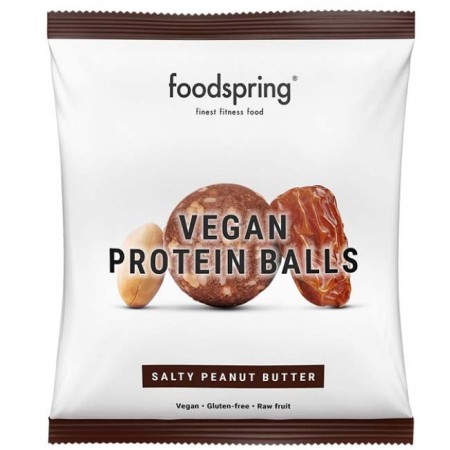 Vegan protein balls burro di arachidi salato foodspring 40g