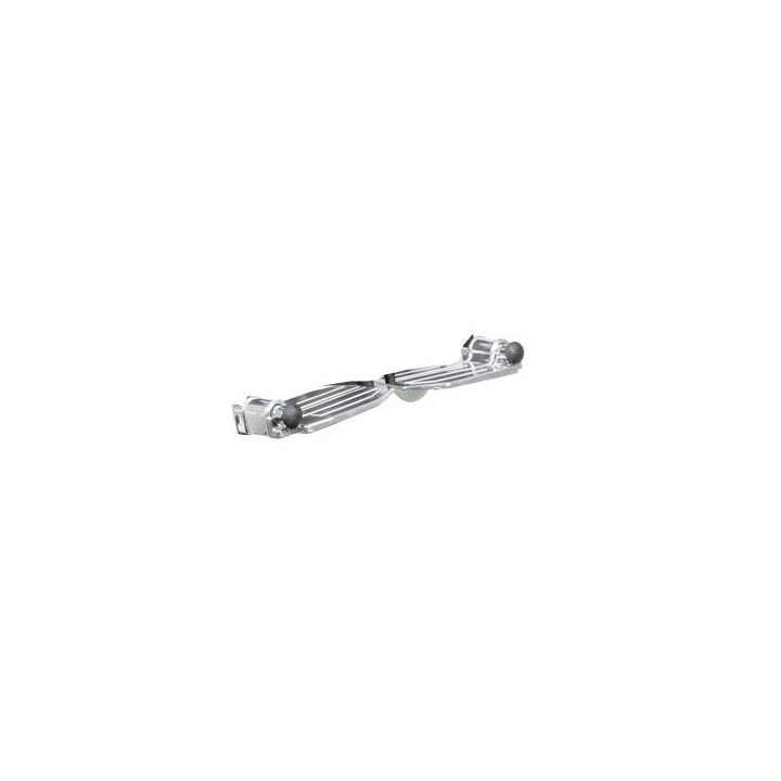 Poggiapiedi in alluminio - coppia - ricambio per cod 43260-2 - 1 paio
