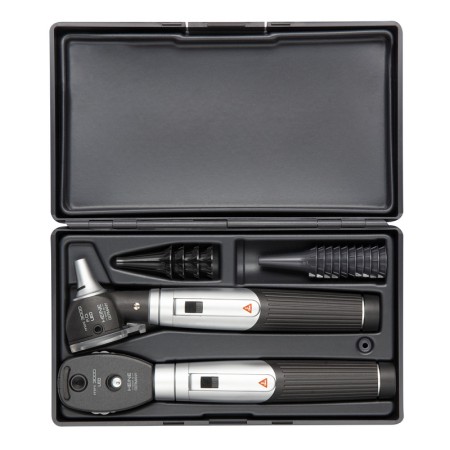 Set mini 3000 led - oftalmoscopio + otoscopio (f.o.) + 2 manici a batterie