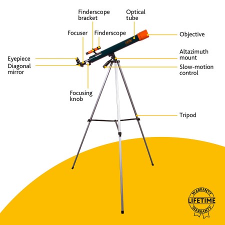 Telescopio levenhuk labzz t2