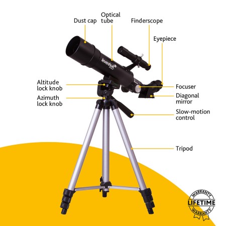 Telescopio levenhuk skyline travel 50