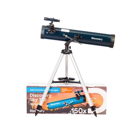 Telescopio levenhuk discovery sky t76 con libro