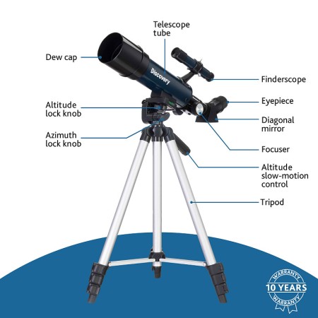 Telescopio levenhuk discovery sky trip st50 con libro