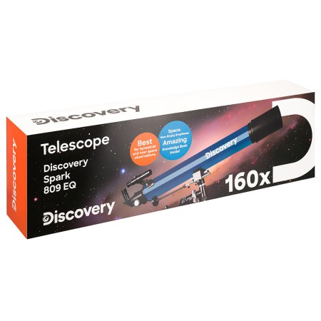 Teleskop levenhuk discovery spark 809 eq z książką