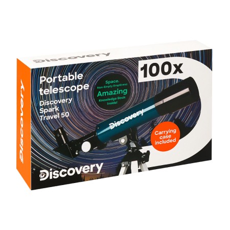 Telescopio levenhuk discovery spark travel 50 con libro