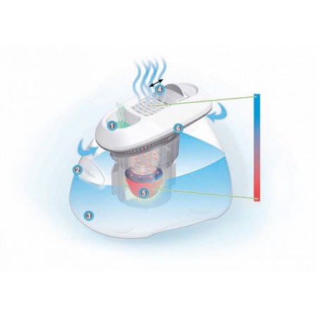 Umidificatore a vapore caldo olly vaporizer