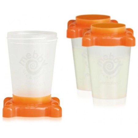 3 contenitori per il latte materno mebby gentlefeed container