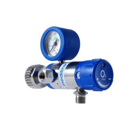 Riduttore di pressione con selettore a scatti della portata mediselect ii 25 litri 1/4''g e presa afnor