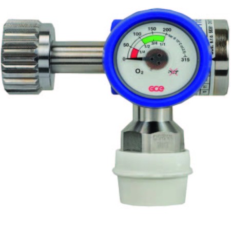 Riduttore con portata preimpostata medireg ii o2,nf g1/4'' (con presa afnor in uscita)