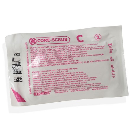 Kit spazzola clorexidina - pack multilingue - conf. 30 pz.