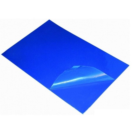 Blue decontamination mat 45x115 cm - 30 layers - pack of 10.