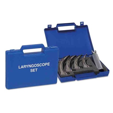 Laryngoscoop met conventioneel licht, 4 bladen