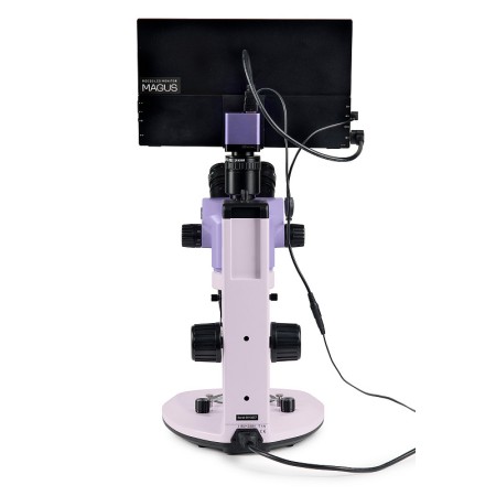 Microscopio stereoscopico digitale magus stereo d7t lcd base