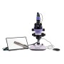 Microscopio stereoscopico digitale magus stereo d8t lcd base