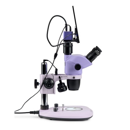 Microscopio stereoscopico digitale magus stereo d8t lcd base