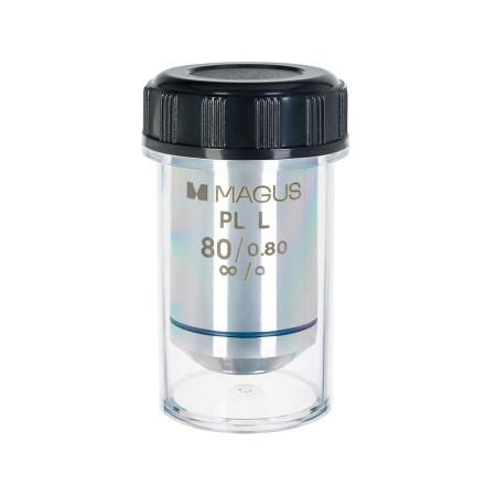 Obiettivo magus 80pll 80х/0,80 plan l wd 1,25 mm