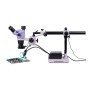 Microscopio stereoscopico digitale magus stereo d8tr lcd per riparazione elettronica