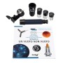 Telescopio levenhuk discovery spark 769 eq con libro