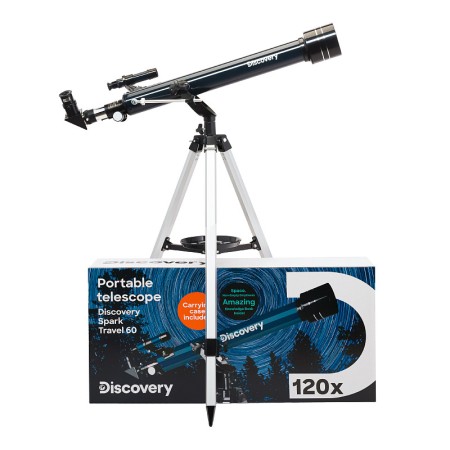 Telescopio levenhuk discovery spark travel 60 con libro