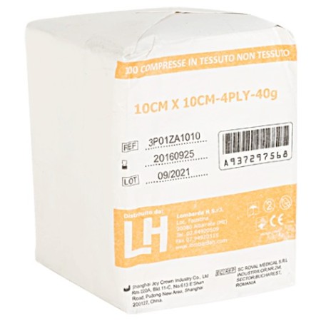 Tabletki włókninowe 5 x 5 cm, woreczek z 5 tabletkami złożonymi po 4 sztuki - 100 szt.