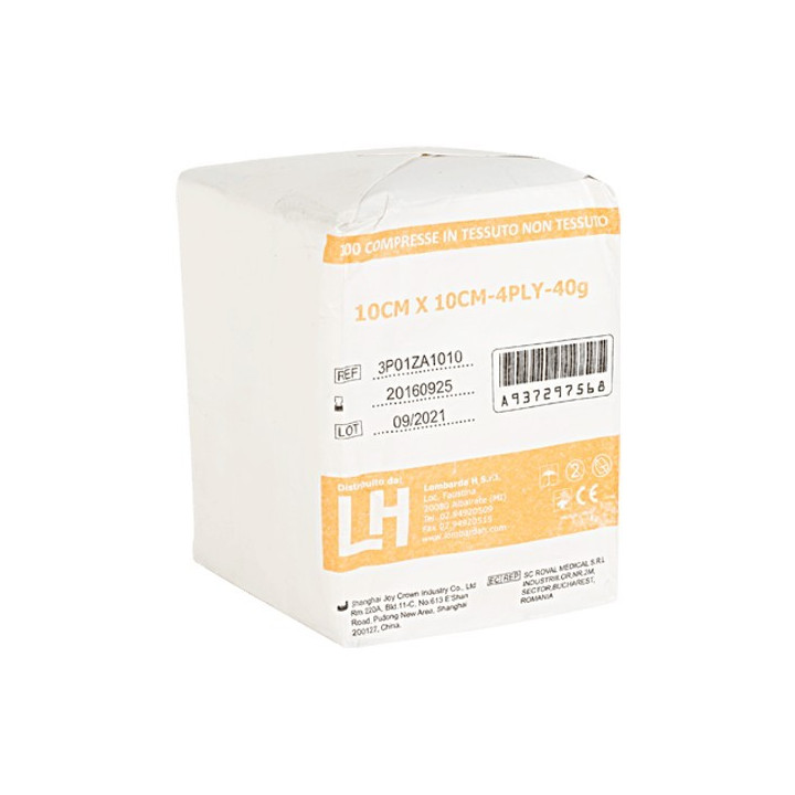 Compresse in TNT 5 x 5 cm, busta con 5 compresse piegate in 4 - 100 pz.