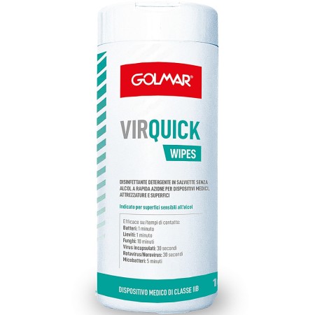 Toallitas desinfectantes virquick wipes - paquete de 100.