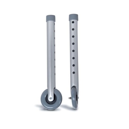 Coppia di gambe per deambulatori con ruote fisse