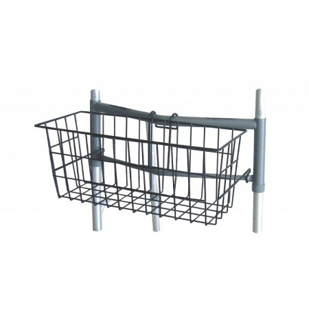 Cestino per deambulatori a due pulsanti