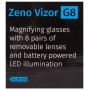 Occhiali d’ingrandimento levenhuk zeno vizor g8