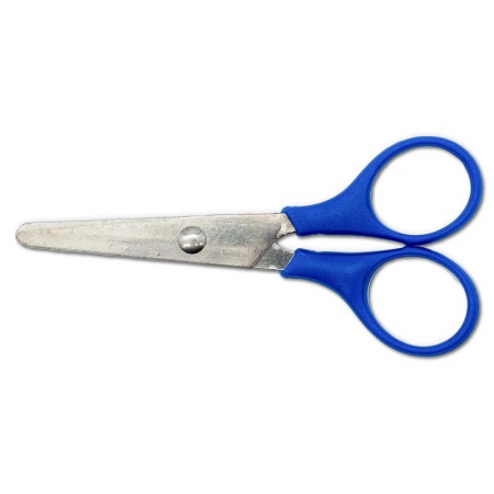 Paio forbici monouso da 10 cm con manico in plastica e lame in acciaio inox