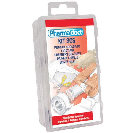 Trousse de premiers secours 8 articles - pack de 8 kits - 1 carton