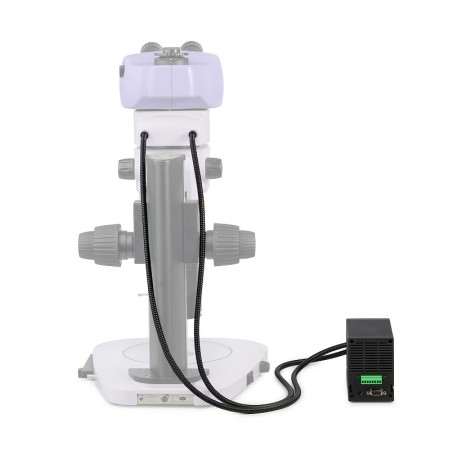 Luce episcopica a led magus cei a18 con alimentatore e inserto per obiettivo