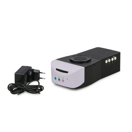 Attacco epi-fluorescenza magus epi-fl04m led, cubi per filtri fluorescenti b/g/uv