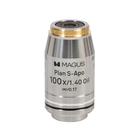 Set di obiettivi magus fl s-apo60 planf s-apo 4х/10х/20х/40х/100х a olio ∞/ 0,17 h60 mm