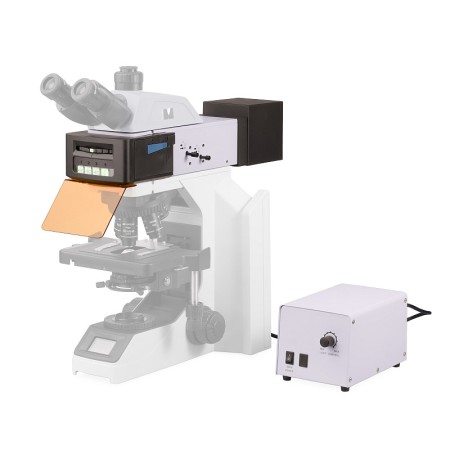 Attacco epi-fluorescenza magus epi-fl04 led, cubi per filtri fluorescenti fitc/tritc/dapi