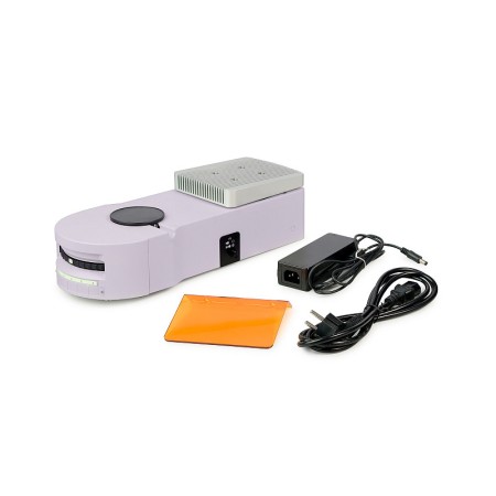 Attacco epi-fluorescenza magus epi-fl05 led, cubi per filtri fluorescenti b/g/uv/r